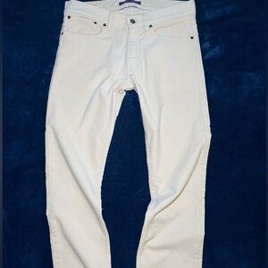 Ralph Lauren Purple Label Off White Corduroy Trousers